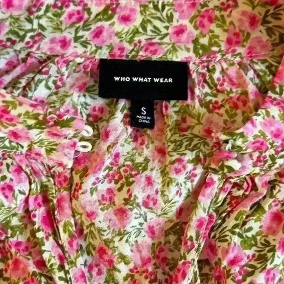 Who What Wear‎ floral shirt Women’s Size small - Picture 5 of 6